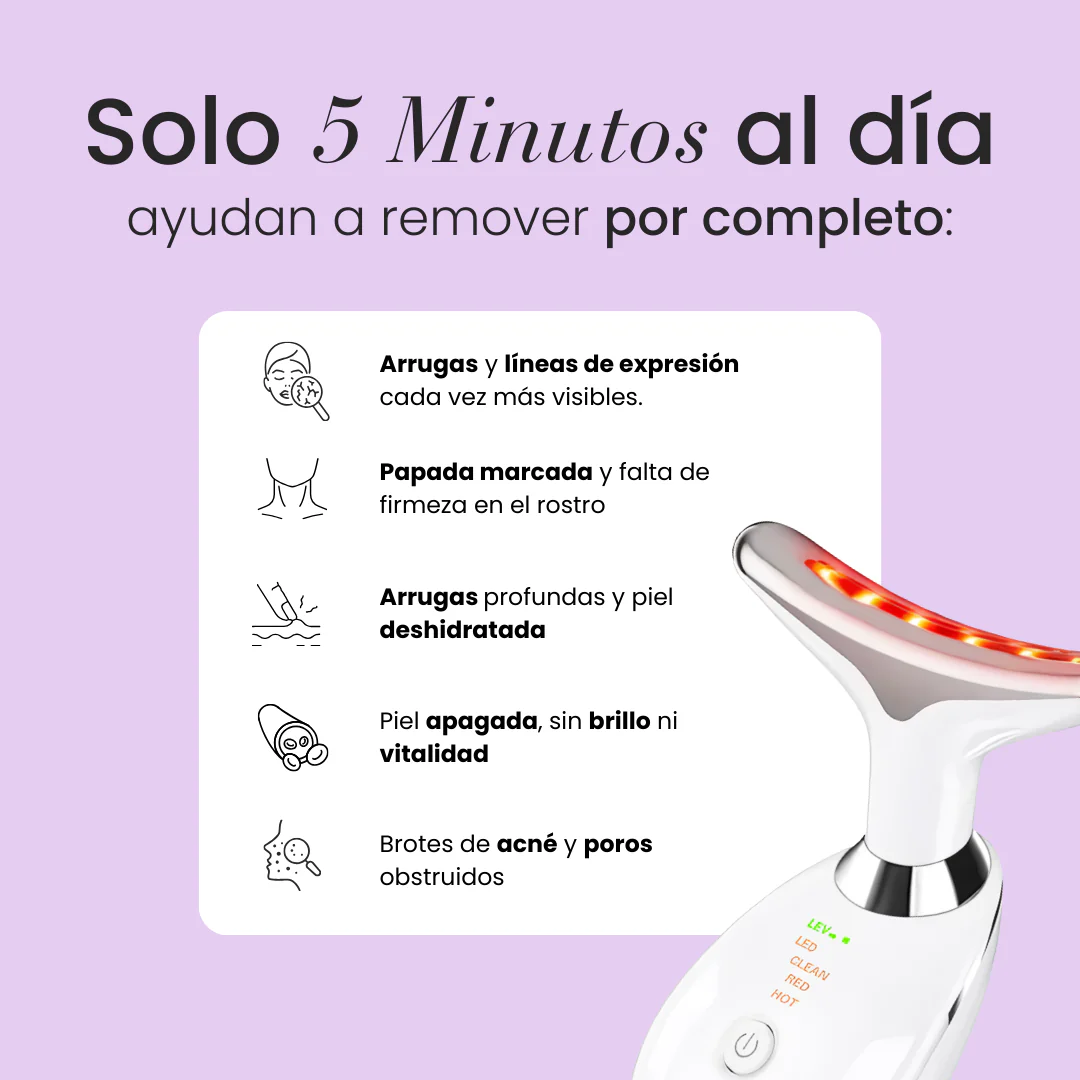 Dermalux 7-en-1 – Rejuvenecimiento Facial con Luz LED